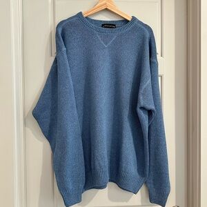 Croft & Barrow 100% Cotton Chunky Knit‎ Blue Sweater Size XL